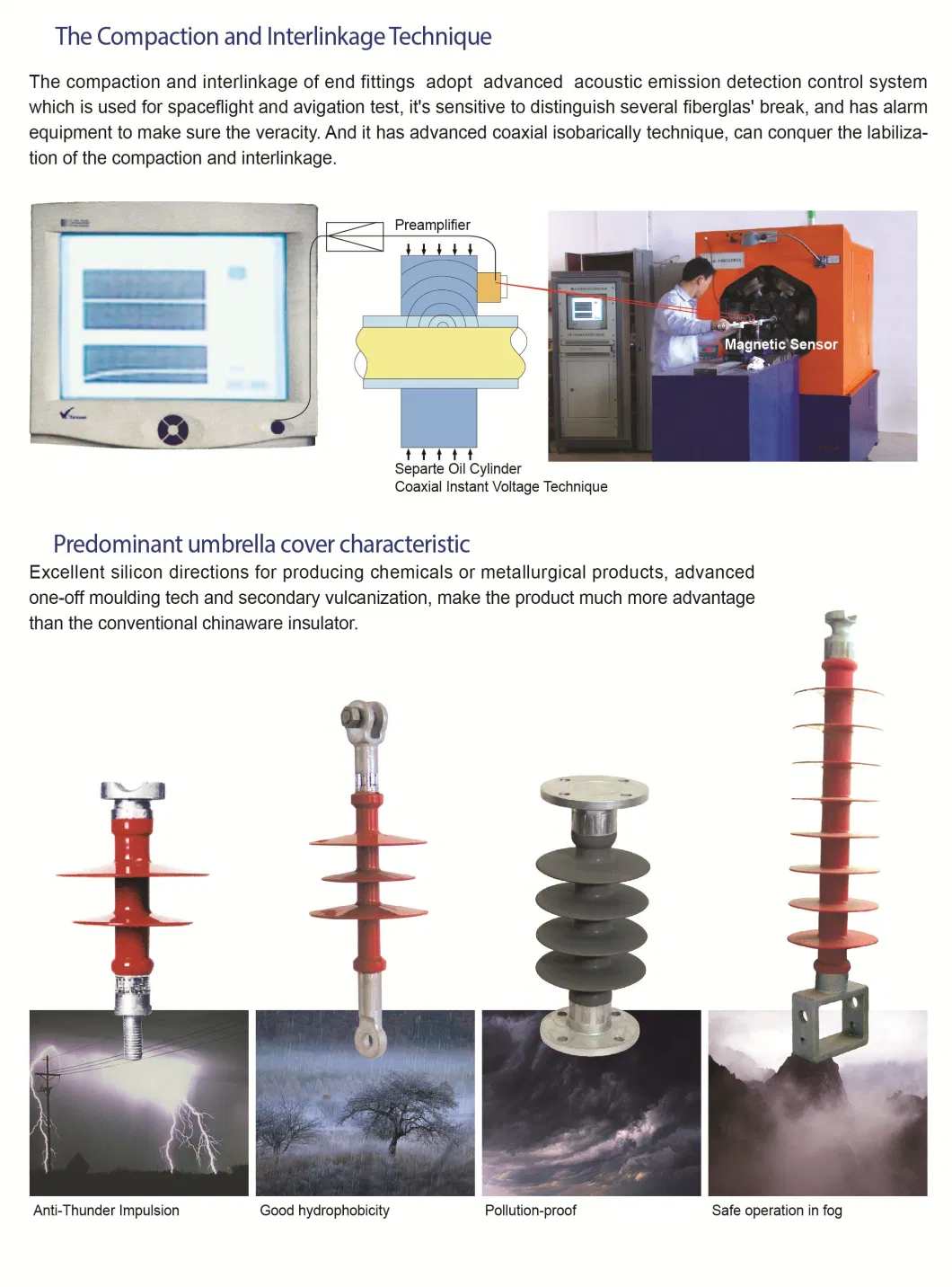 Fs-15/2.5 Silicon Rubber Housed High Voltage Cross Arm Composite Insulator